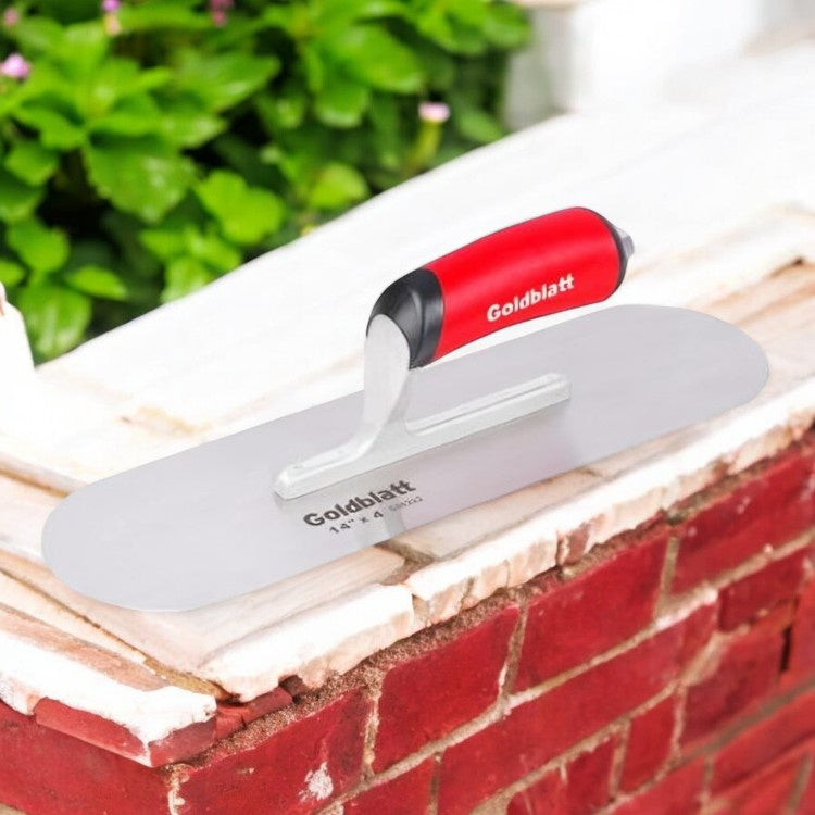 Goldblatt Plastic Handle Pool Scoop, 16x4-1/2" - Silver and Red