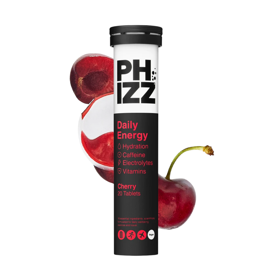 Fizz Energy Effervescent Tablets with Cherry Flavor - 20 Tablets