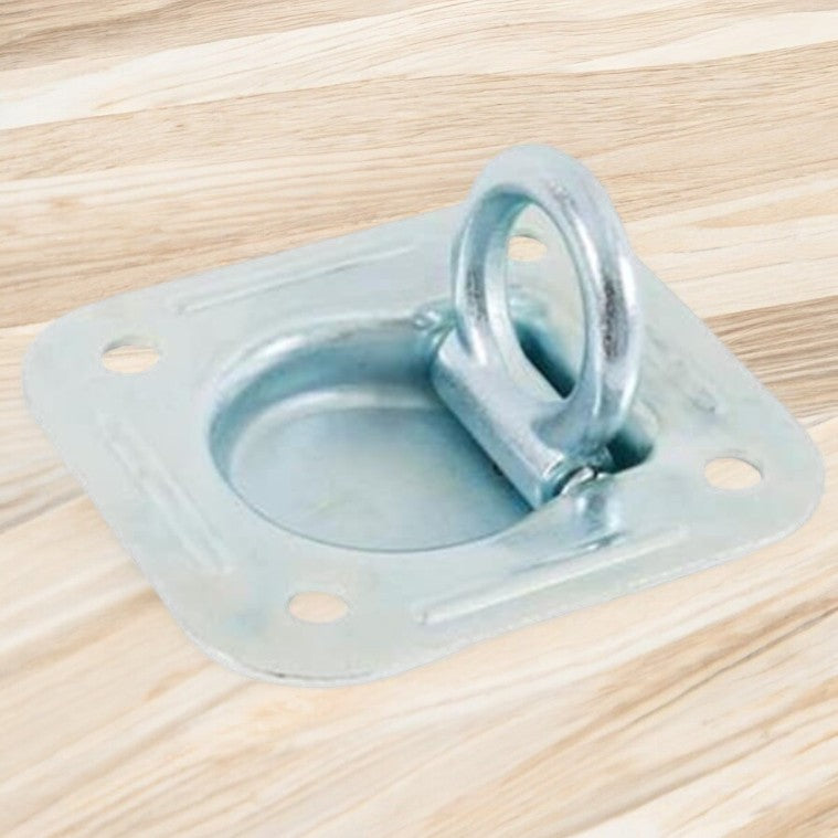 مرساة مثبتة بمشبك مربع من كيبر 4-7/16 X 4-13/16 بوصة فضي