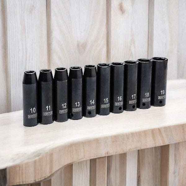 طقم لقم متري 10 قطع من ماستر ميكانيك 1/2 بوصة