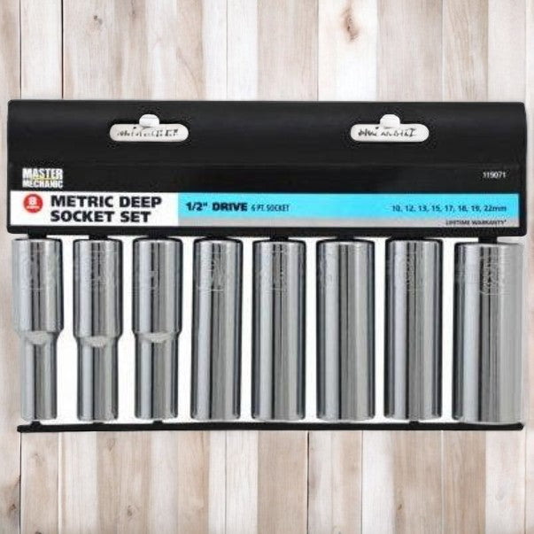 Master Mechanic Deep Metric Socket Set