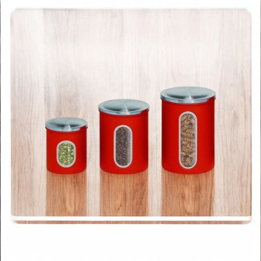 3PK RED Stor Canisters
