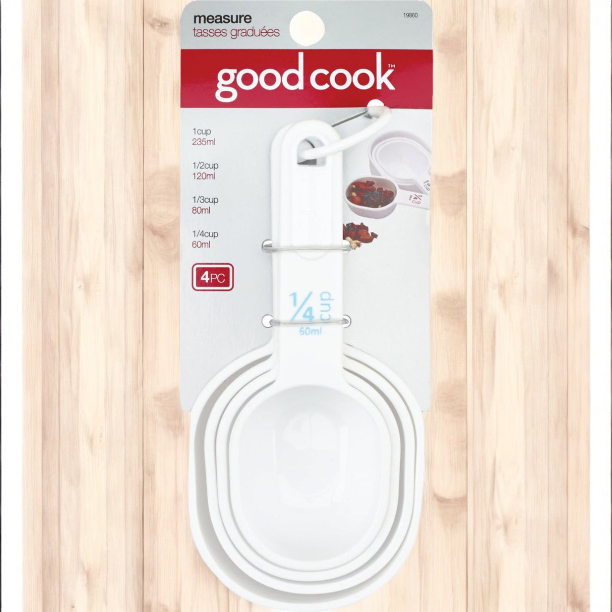 MEAS CUP PLSTC S/4 WHT