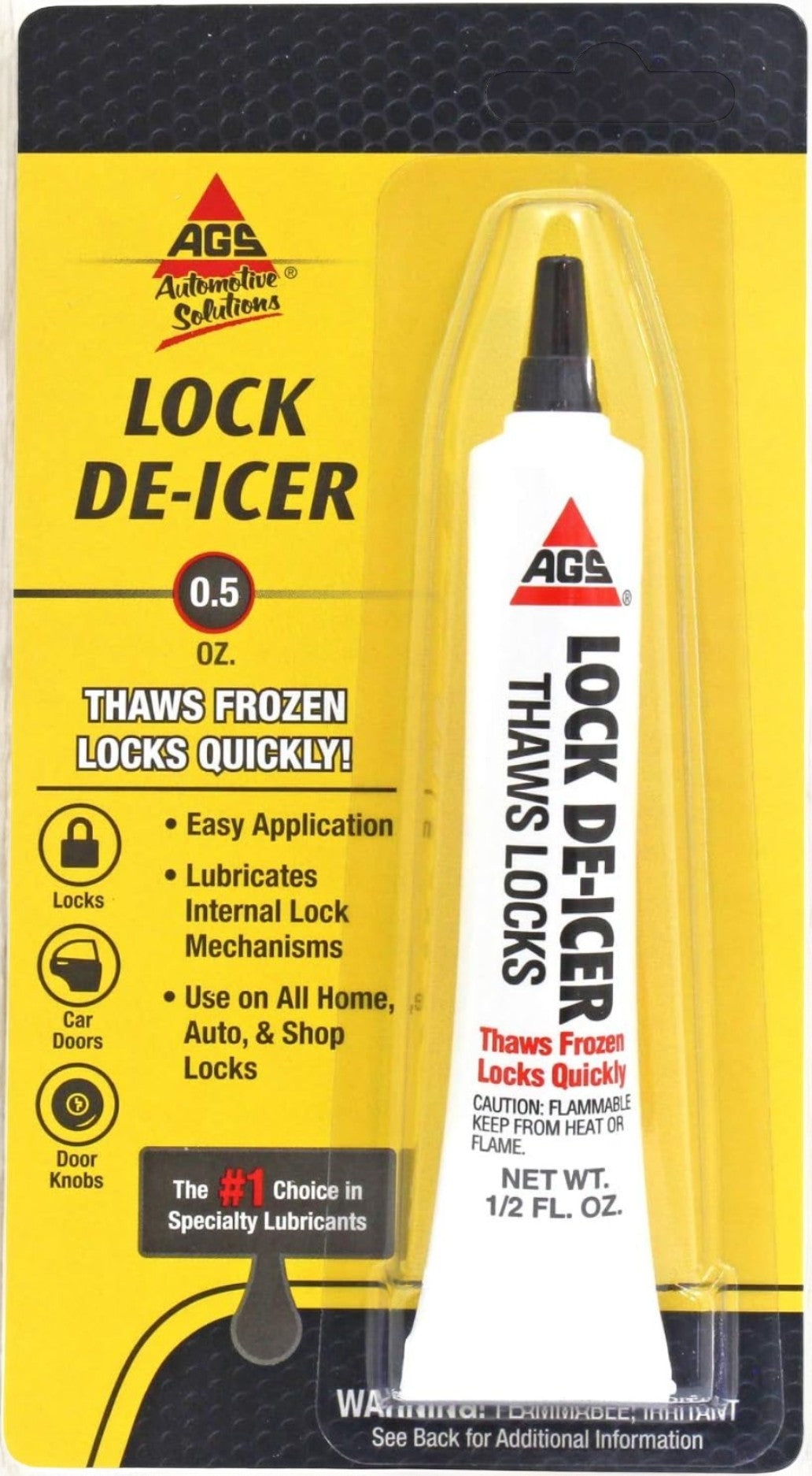 مزيل جليد الأقفال من أيه جي اس .5أونصة أبيض