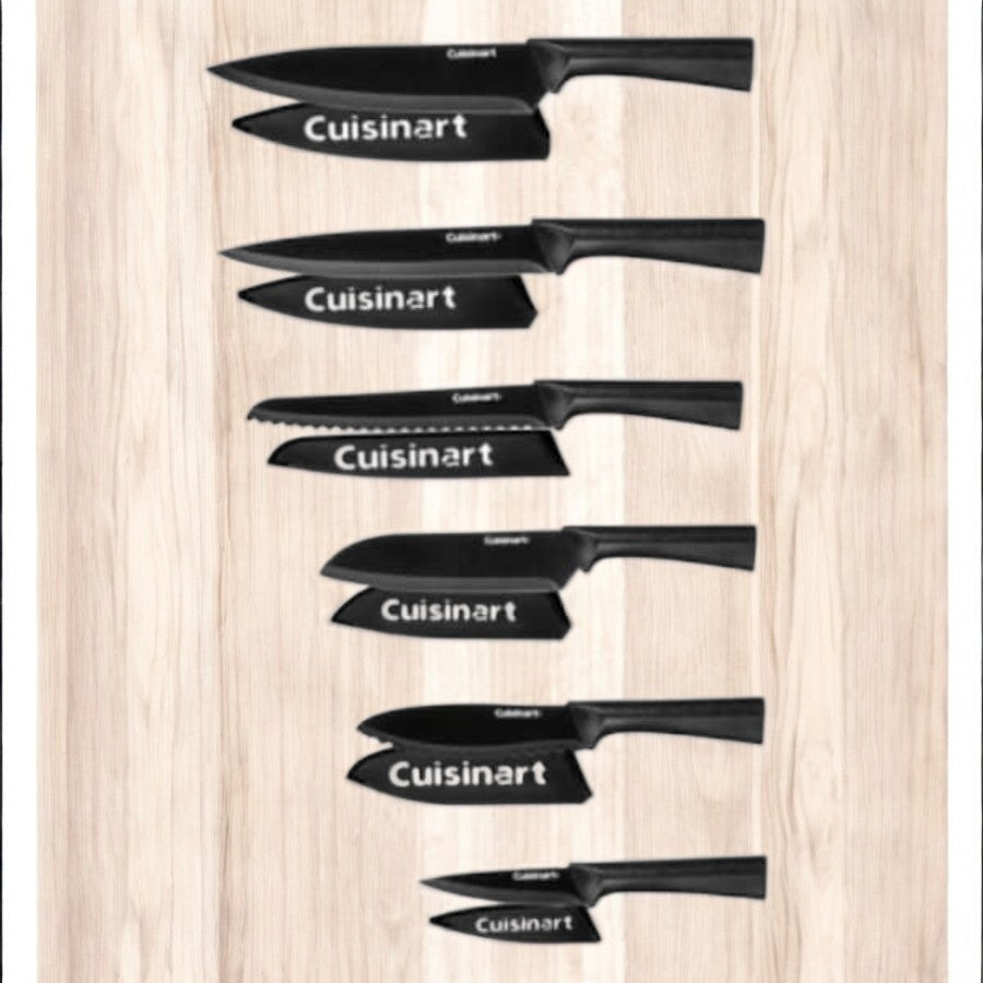 12PC BLK SS Knife Set