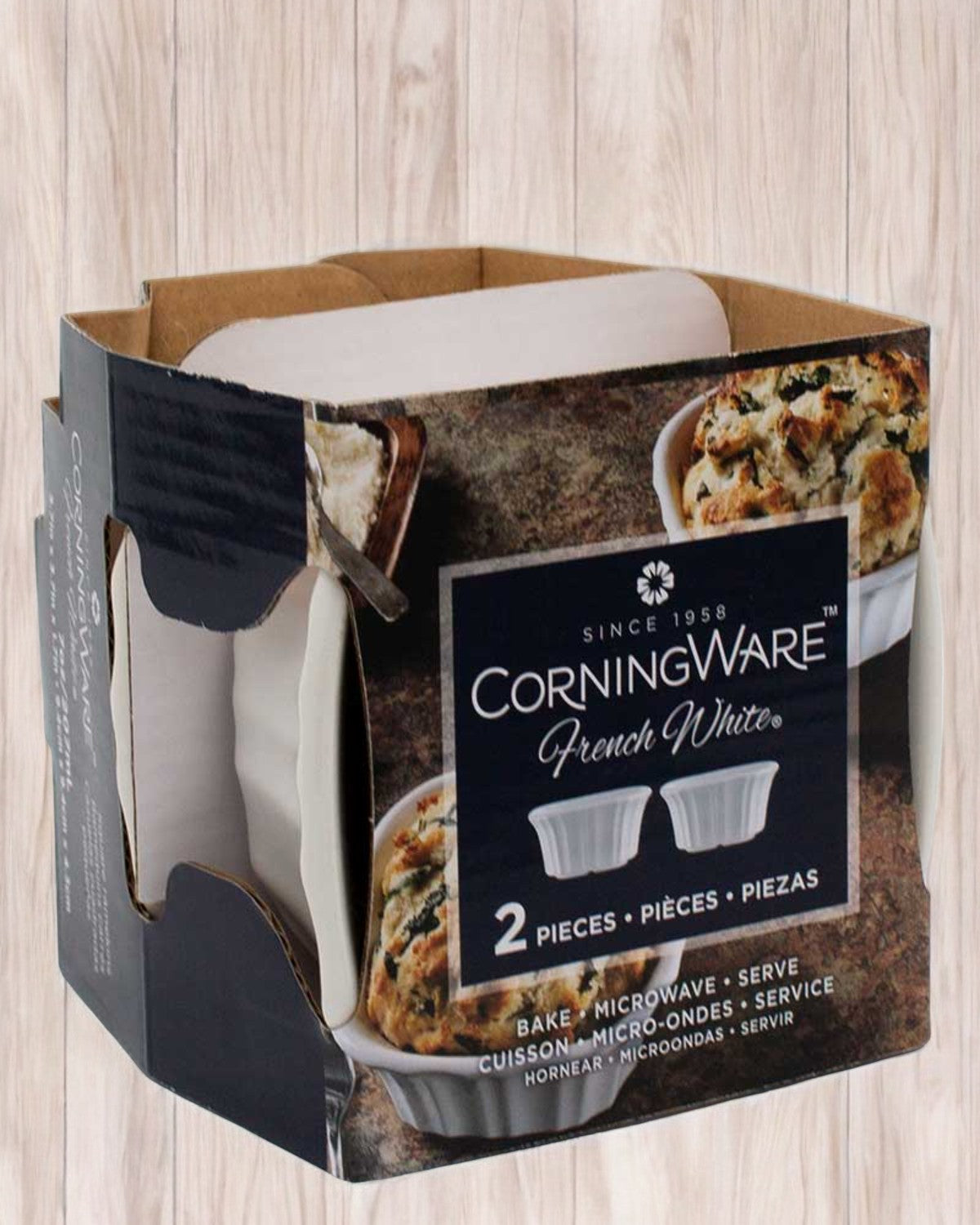 Ramekin Square French White III 2Pk.