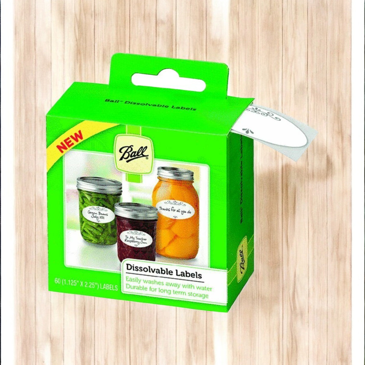 Ball Canning Jar Labels Dissolvable 60-Pk.