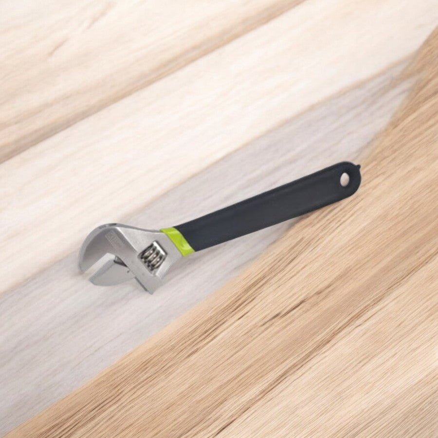 Master Mechanic 15" Heat Treated Nickel Plated Forged Steel Adjustable Wrench