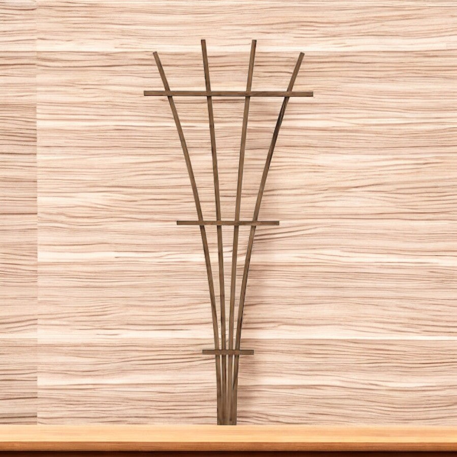 Panacea 48" Wood Fan Shape Trellis Fence