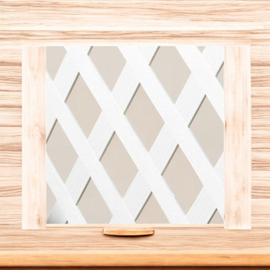 4x8 WHT Lattice Panel