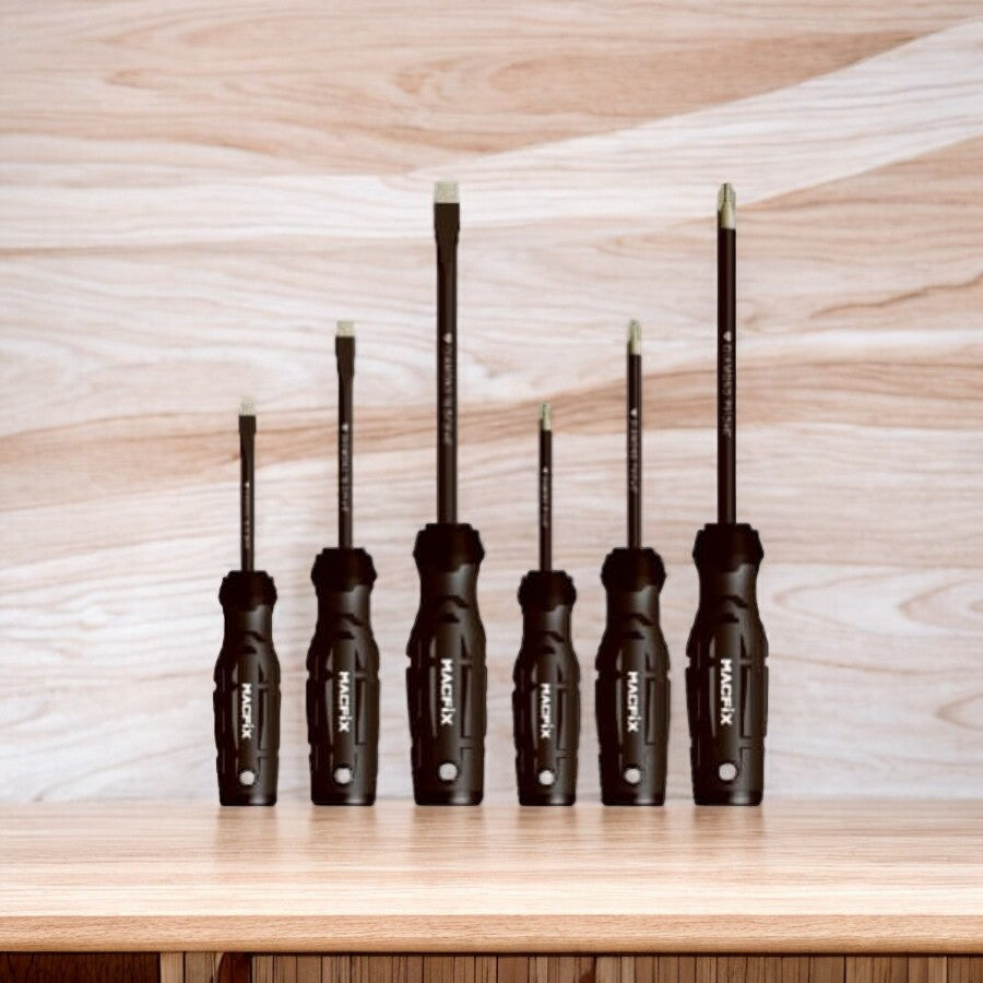 طقم مفكات براغي بطرف ماسي 6 قطع من ماستر ميكانيك