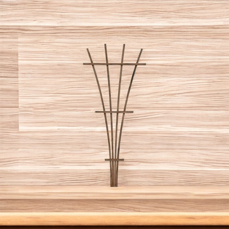 72" BRN WD Fan Trellis