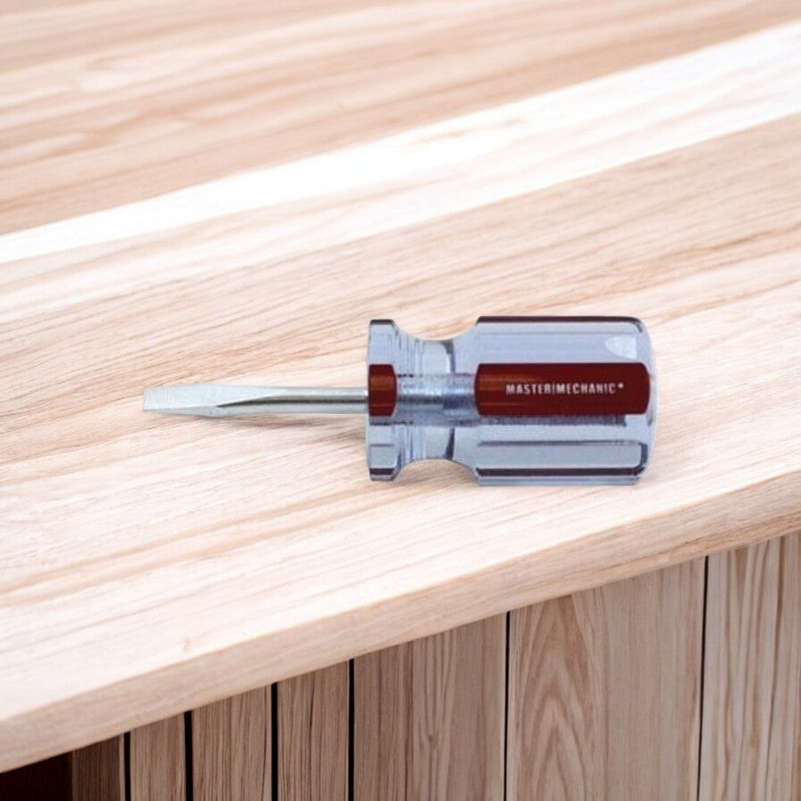 مفك براغي قصير ومثقوب من ماستر ميكانيك 3/16x1.5 بوصة