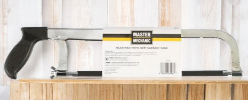 اطار منشار معدني قابل للتعديل بمقبض مسدس من ماستر ميكانيك 12 بوصة 24سن لكل بوصة