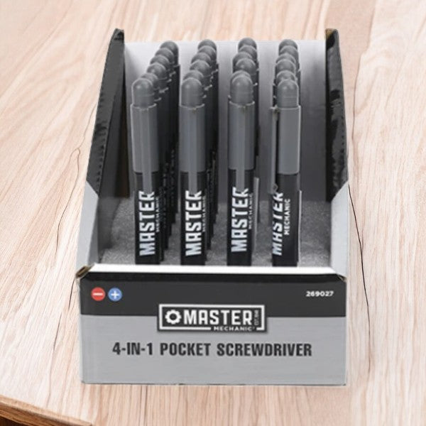مفك براغي جيب 4 في 1 من ماستر ميكانيك