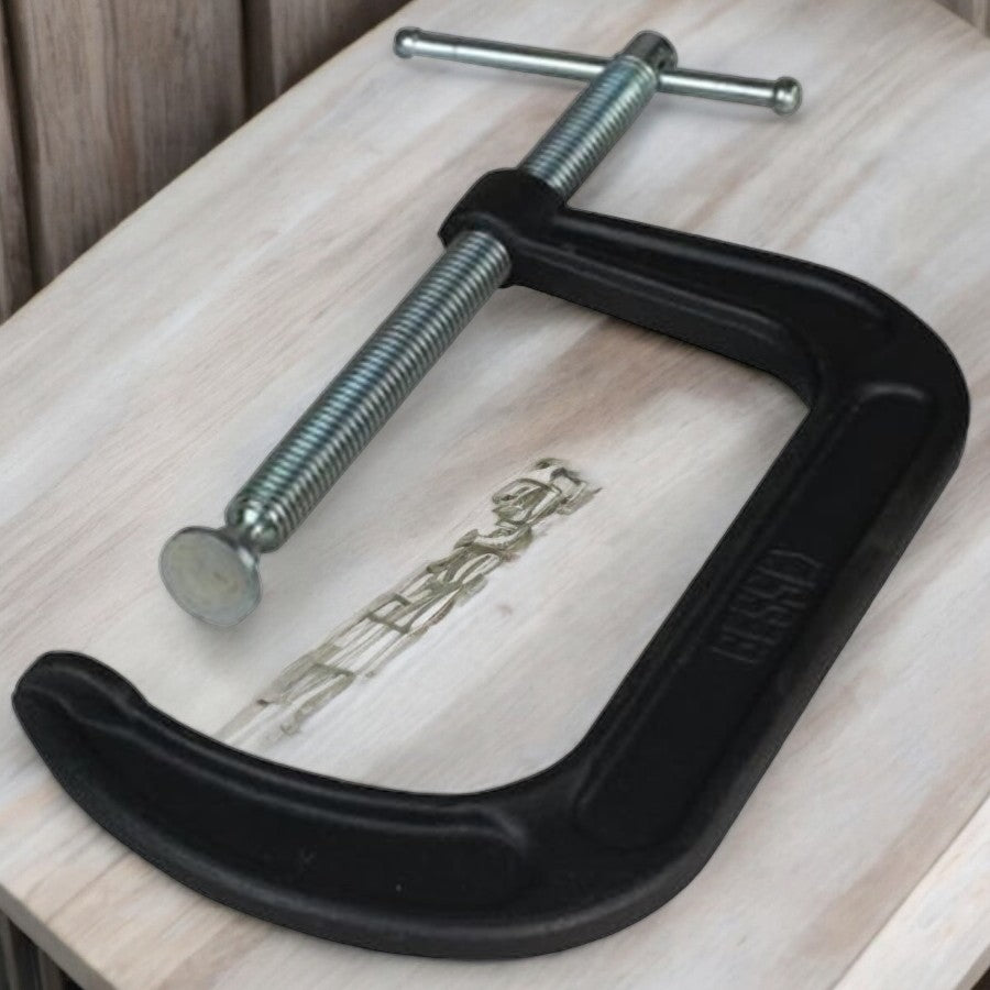 زرجينة على شكل حرف C صلب من بيسي 6 بوصة