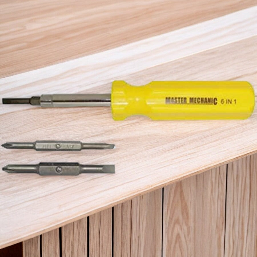 Master Mechanic 6 in 1 Screwdriver