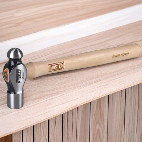 مطرقة ذات رأس كروي من الفولاذ المطروق والمعالج حراريا من ماستر ميكانيك 24 أونصة