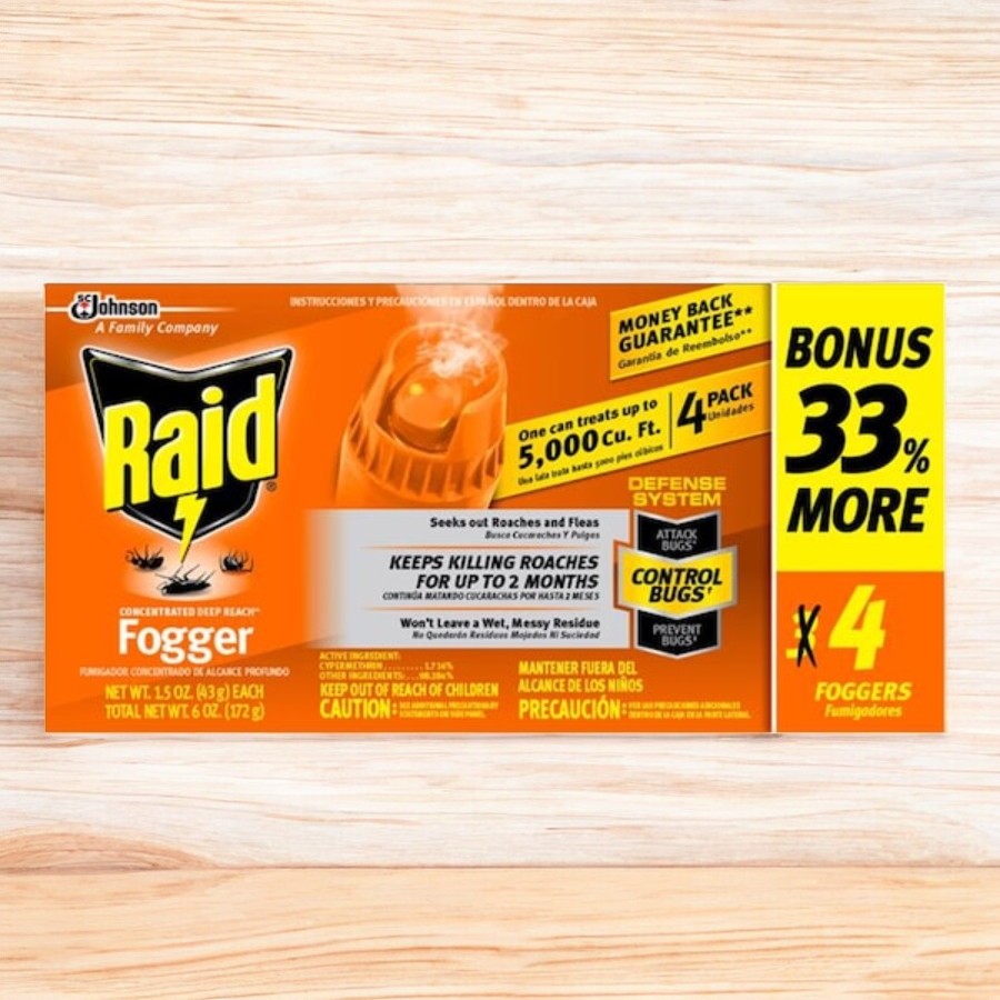 Raid Deep Air Flying Insect Killer 1.5 oz 4 Count