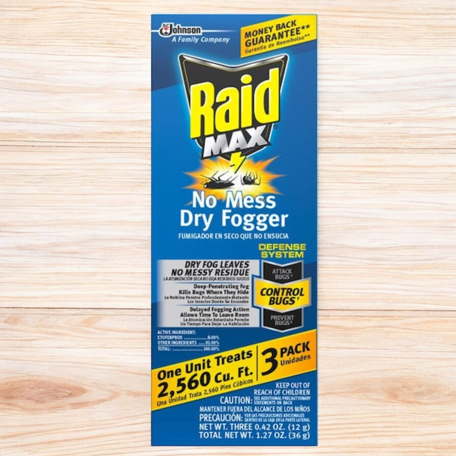 Raid Dry Spray Flying Insect Killer 1.27 oz 3 Pack