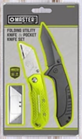 طقم سكاكين جيب استانلس ستيل من ماستر ميكانيك متوسط