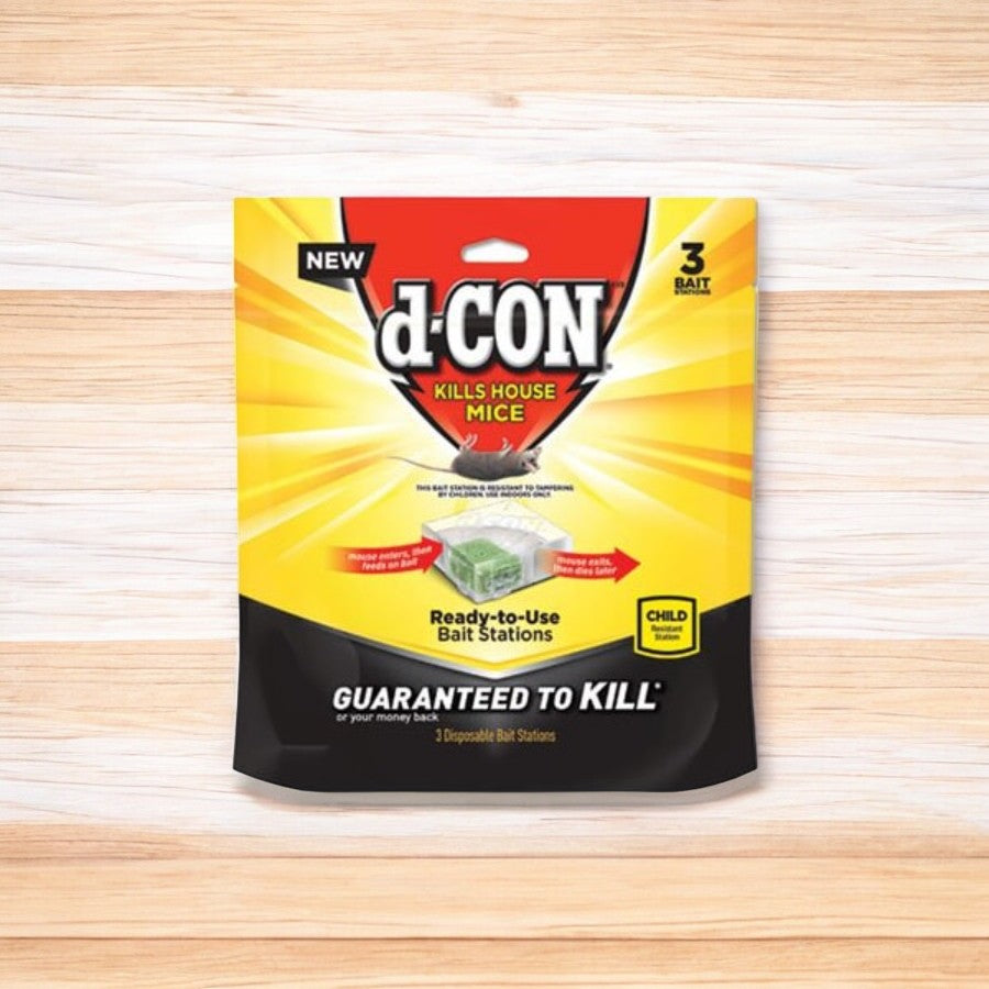 محطة طعم الفئران القابلة للتخلص منها من دي كون 3x3x1/4 بوصة 3 قطع