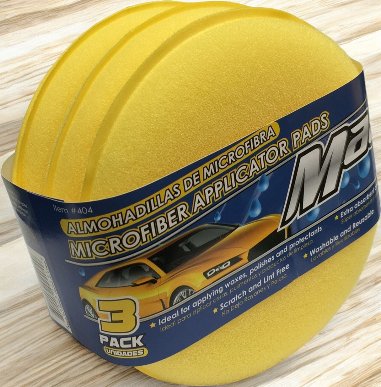 وسادات توزيع ميكروفايبر من ماجيك 3 قطعة أصفر