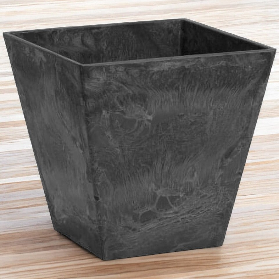 6" BLK SQ Ella Planter
