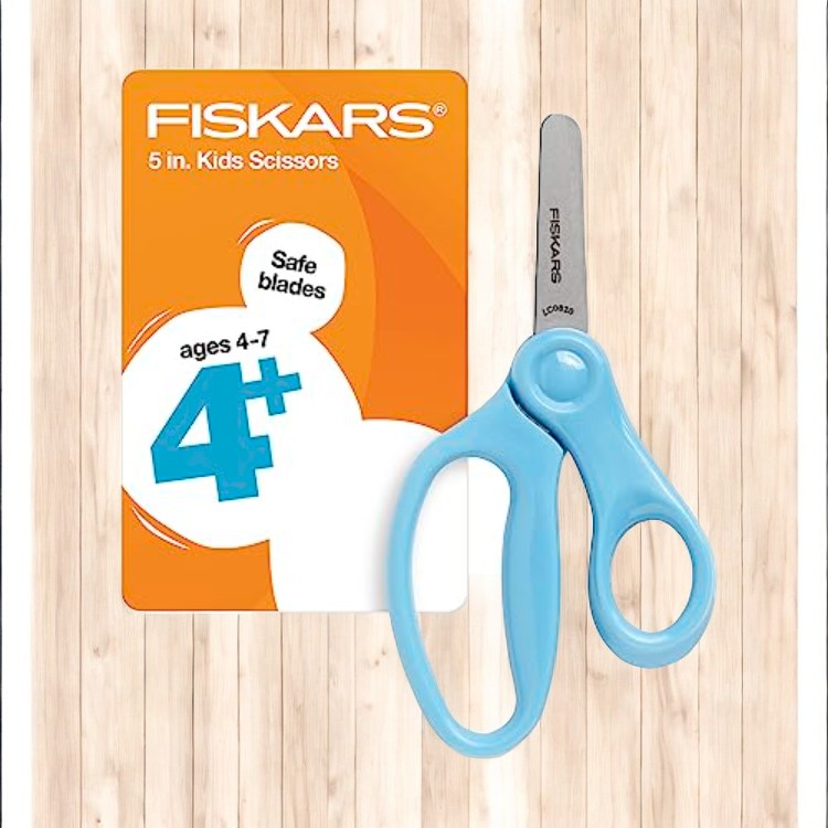 FISKARS BLUNT-TIP KIDS SCISSORS ASSORTED COLORS (5 IN.)