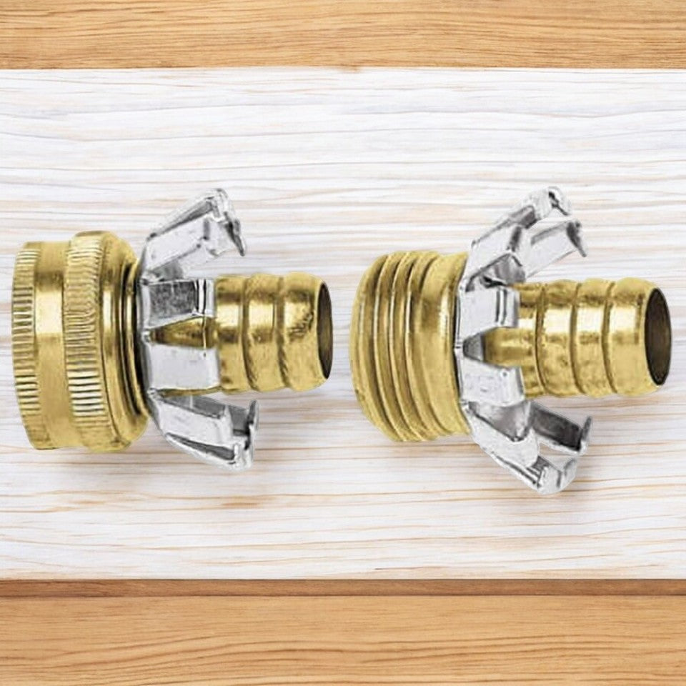 مجموعة اصلاح خرطوم ذكر وأنثي نحاس من جرين ثامب 1/2 بوصة