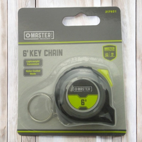 شريط قياس سلسلة مفاتيح من ماستر ميكانيك 6 بوصة