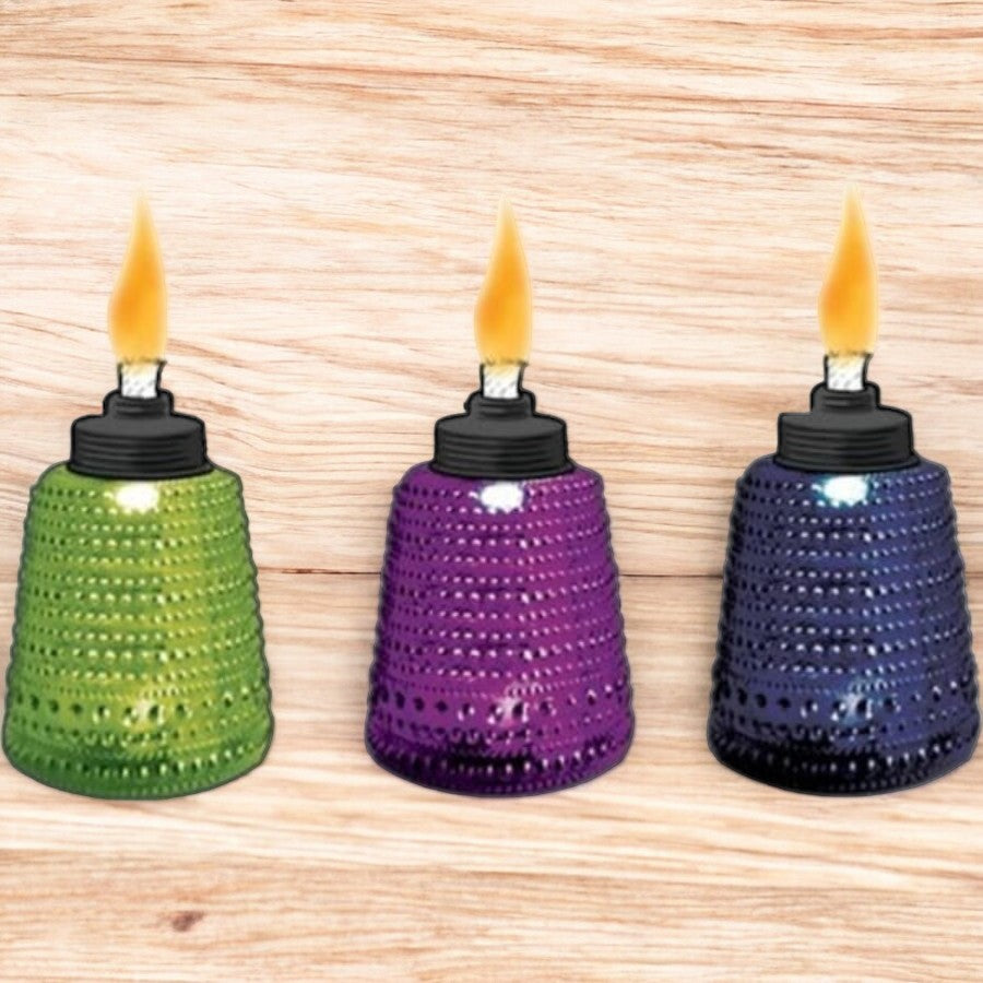 مشعل طاولة كرنفال زجاج من تيكي