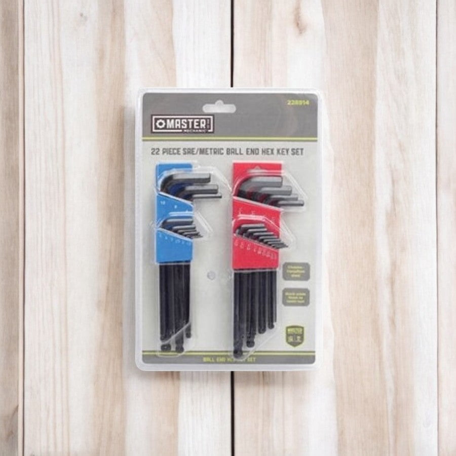 طقم مفاتيح كروية 22 قطعة من ماستر ميكانيك