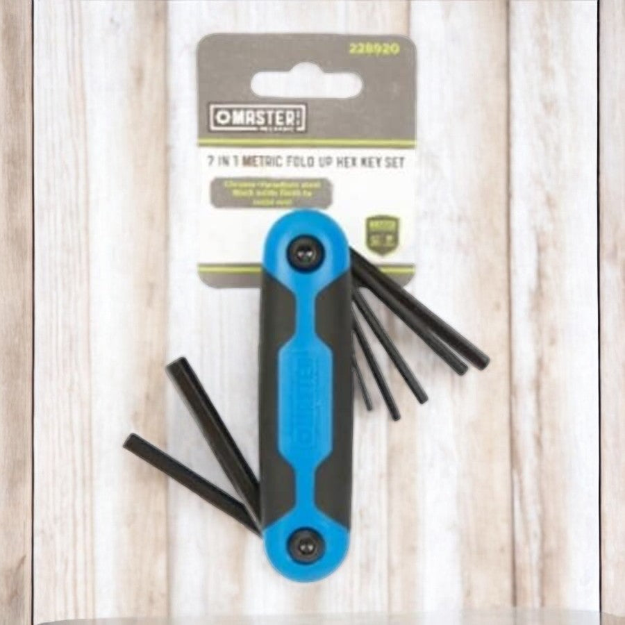 مفتاح سداسي متري 7في1 من ماستر ميكانيك