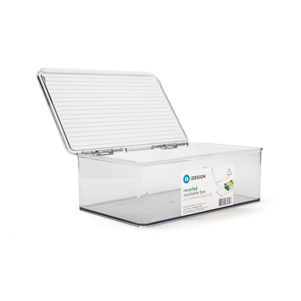 RPET Kitchen Binz Stackable Box 7.1 x 10.7 x 3.7 Clear