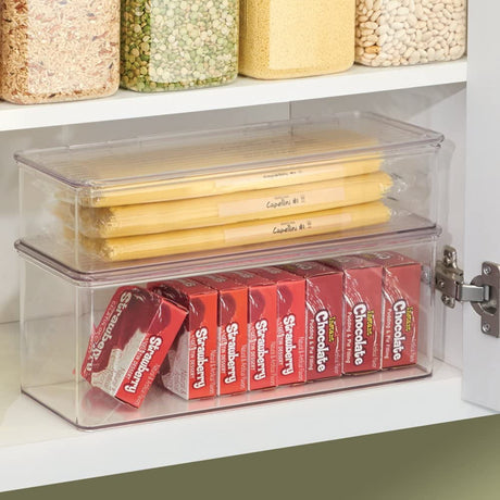 RPET Kitchen Binz Stackable Box 5.5" x 13.3" x 5" Clear