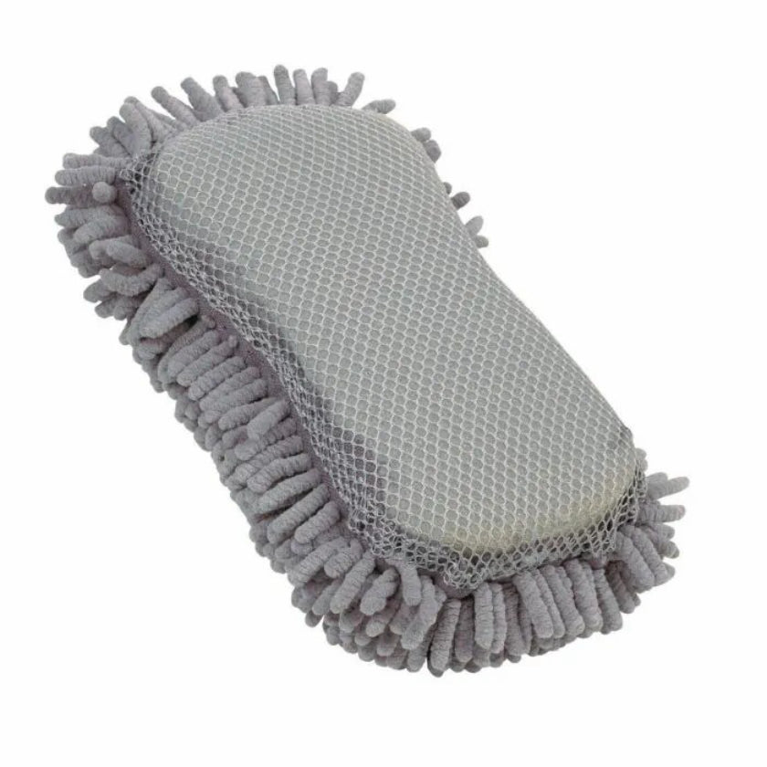 اسفنجة غسيل بشبكة تنظيف عالية الأمتصاص من هوبكينز 12 قطعة رمادي
