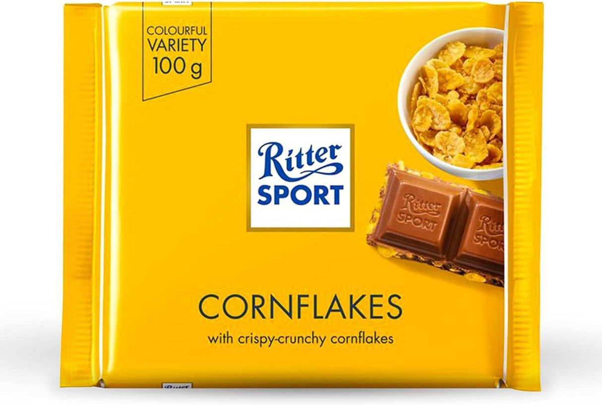 شوكولاتة ريتر بقطع الكورن فليكس - 8 × 10 × 100 جرام-2