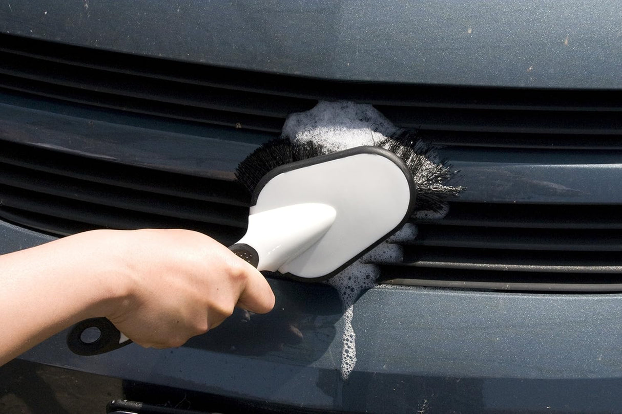 فرشاة الاطارات والشواء بمقبض مريح من هوبكينز أسود