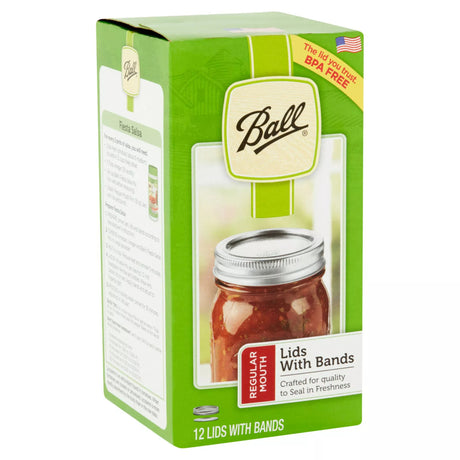 Canning Jar Lids & Bands Wide Mouth 12-Pk