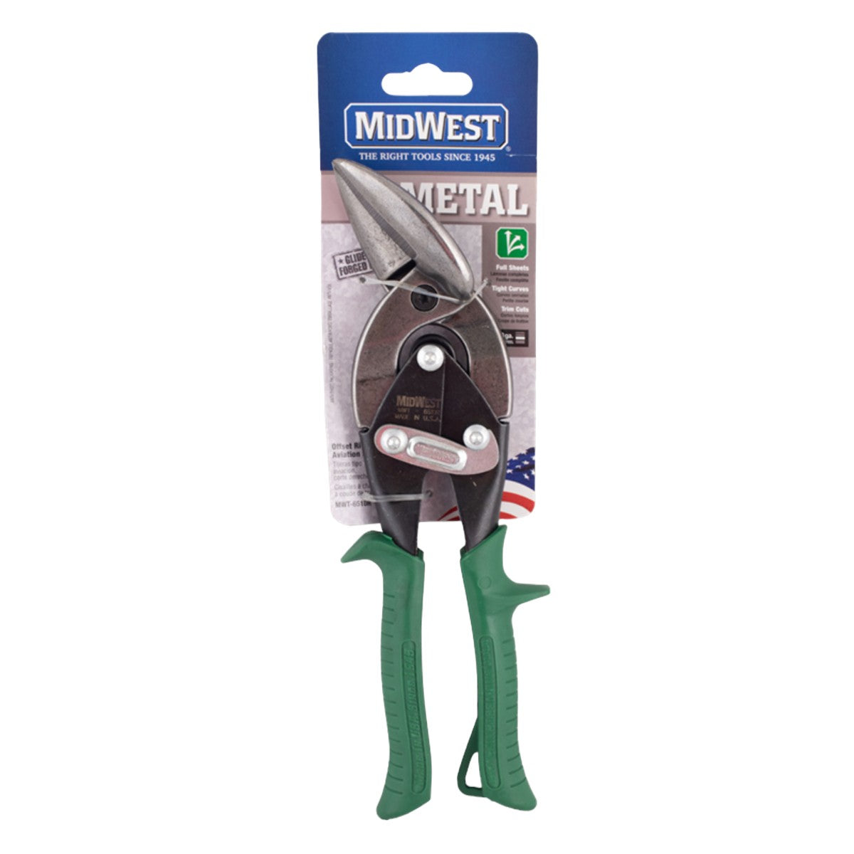 مقص صاج يمين من سبائك الموليبدينوم الصلب المطروق من ميدوست تول 5.5 بوصة