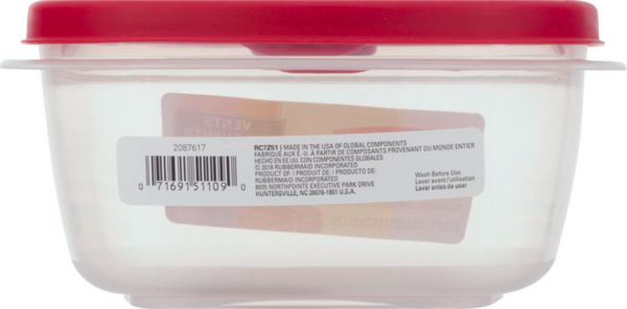 Food Storage Container with Easy-Find Lid Racer Red 5 Cup