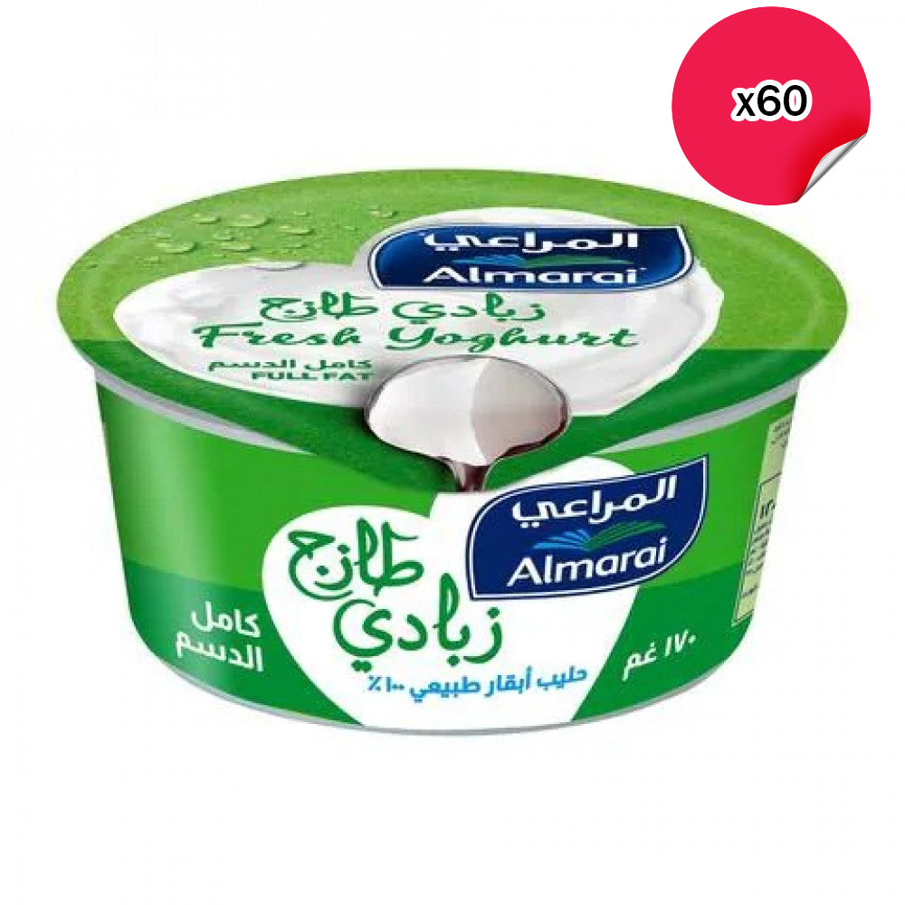 زبادي المراعي كامل الدسم - 60 × 170 جم