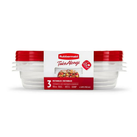 Food Storage Containers 4 Cup 3-Pk.