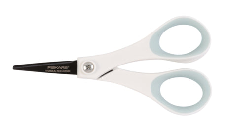 FISKARS  NON-STICK TITANIUM SOFTGRIP FASHION DETAIL SCISSORS (5")