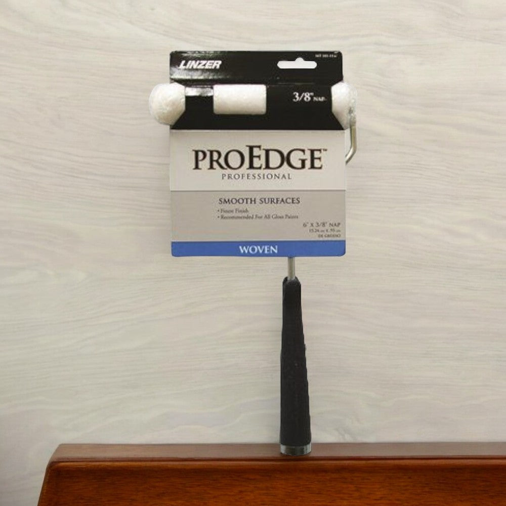 غطاء بكرة منسوجة صغيرة من لينزر، مقاس 6 بوصة، 3/8 بوصة من الوبر، أبيض