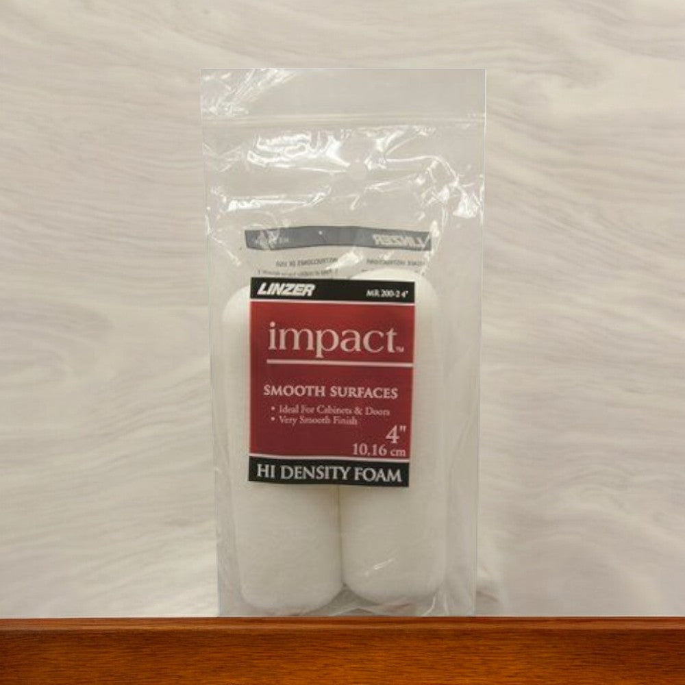 غطاء بكرة صغيرة من الفوم من لينزر، مقاس 4 بوصة، قطعتين، أبيض