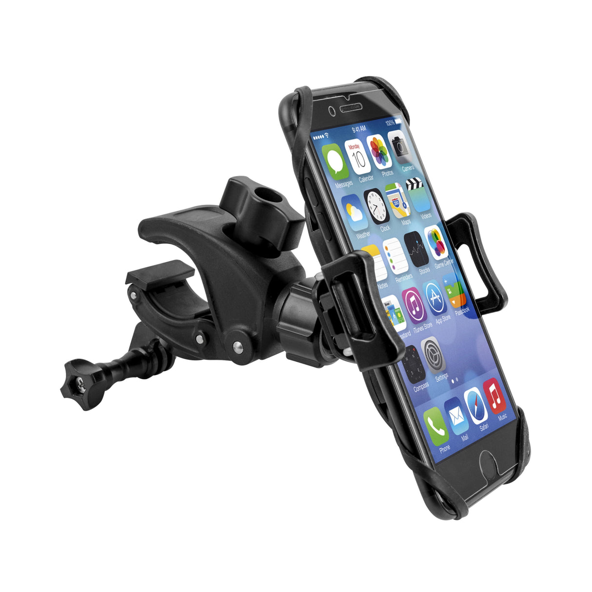 حامل هاتف لتركيب مقود الدراجة النارية جوكست - أسود-2