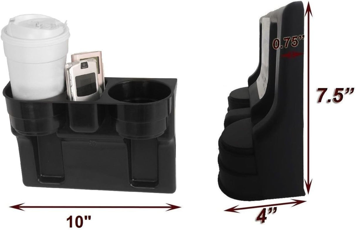 حامل أكواب لوضع المقعد كاستوم أكسسواريز - أسود-2