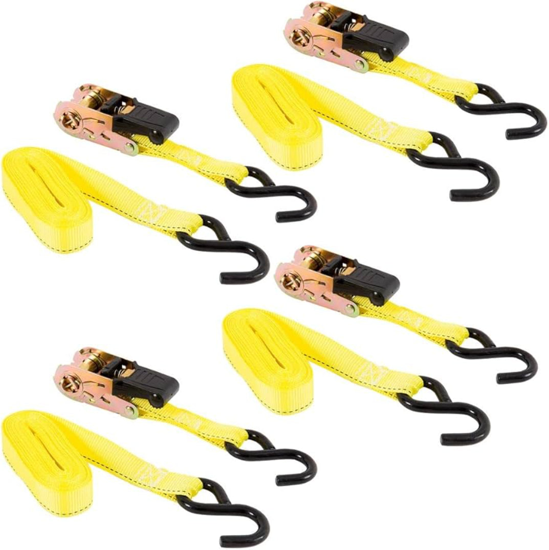حزام ربط بأداء عالي من كيبر 15 قدم 4 قطعة أصفر